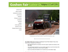 Tablet Screenshot of goshenfair.org